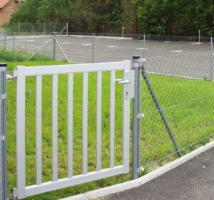 Aluminiumzaun, Brix Zaun, Drahtgitter, Zaunbau, Gehtüre, Stäbe