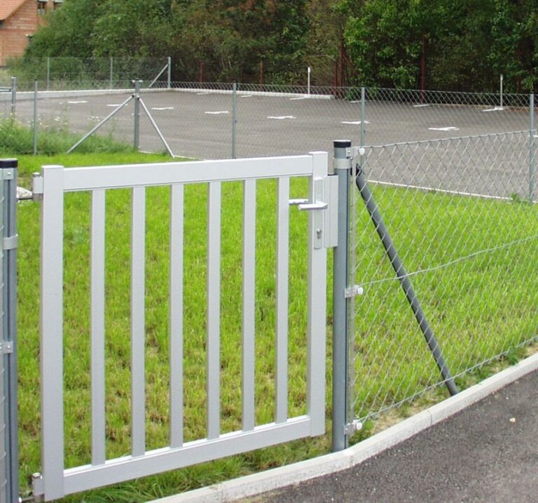 Aluminiumzaun, Brix Zaun, Drahtgitter, Zaunbau, Gehtüre, Stäbe