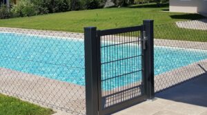 Aluminiumtor, Drahtgeflecht, Maschendraht, Zaunbau, Pool
