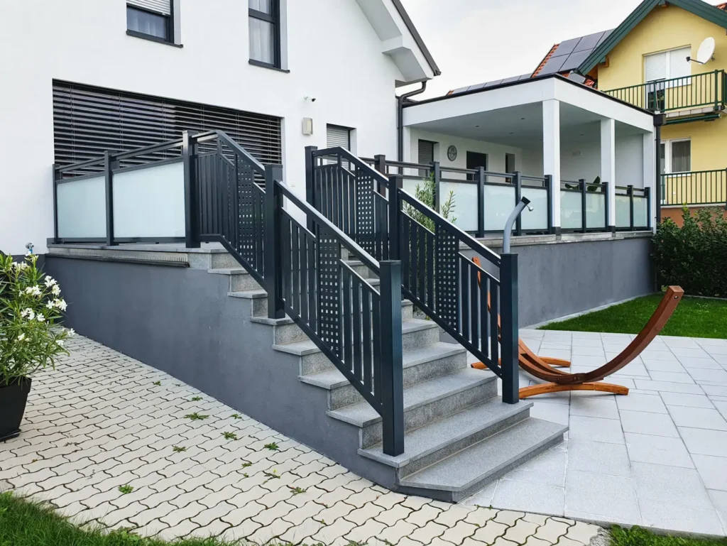 Aluminiumzaun, Brix Zaun, Metallzaun, Decor60, Geländer, Balkon, Perfor