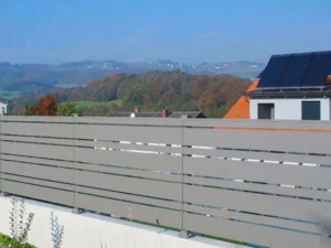 Aluminiumzaun, Brix Zaun, Metallzaun, Frontline, Geländer, Balkon,