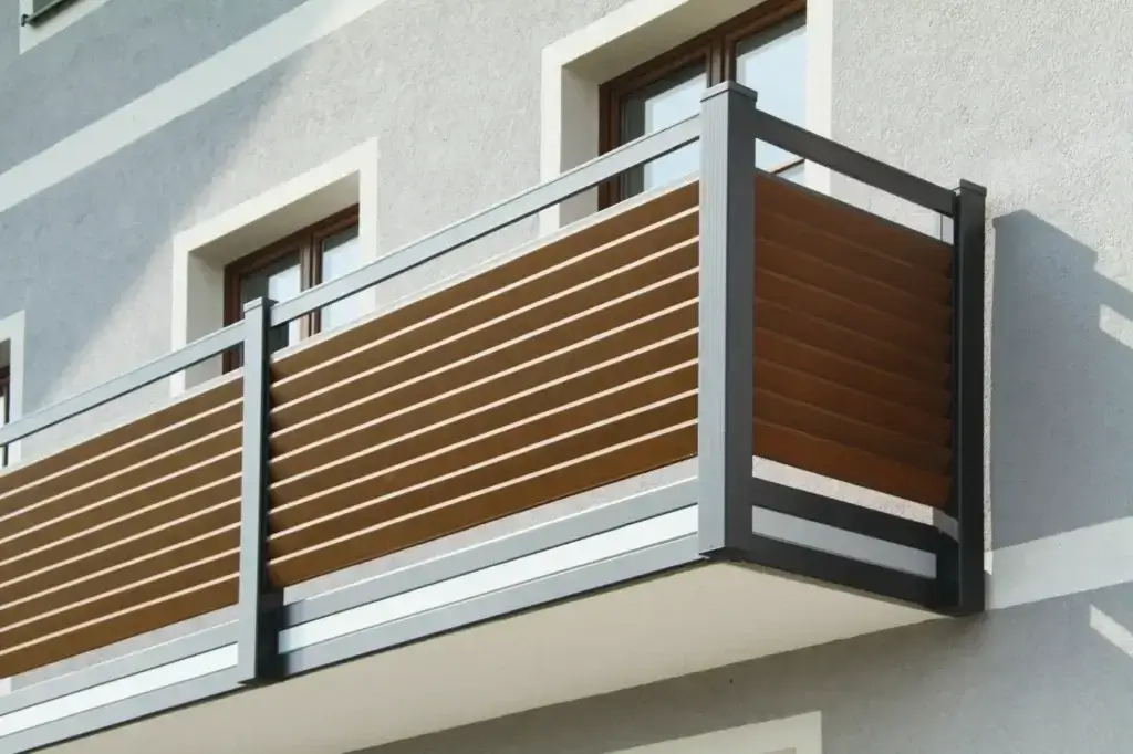 Aluminiumzaun, Brix Zaun, Metallzaun, Geländer, Balkon, Lamello