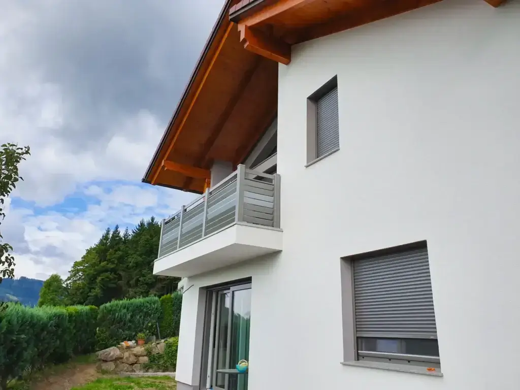 Aluminiumzaun, Brix Zaun, Metallzaun, Geländer, Balkon, Lamello