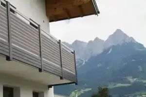 Aluminiumzaun, Brix Zaun, Metallzaun, Geländer, Balkon, Lamello