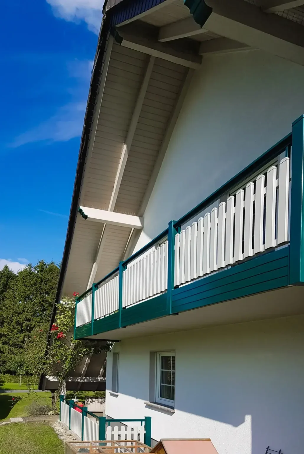 Aluminiumzaun, Brix Zaun, Metallzaun, Geländer, Balkon, Latten Classic