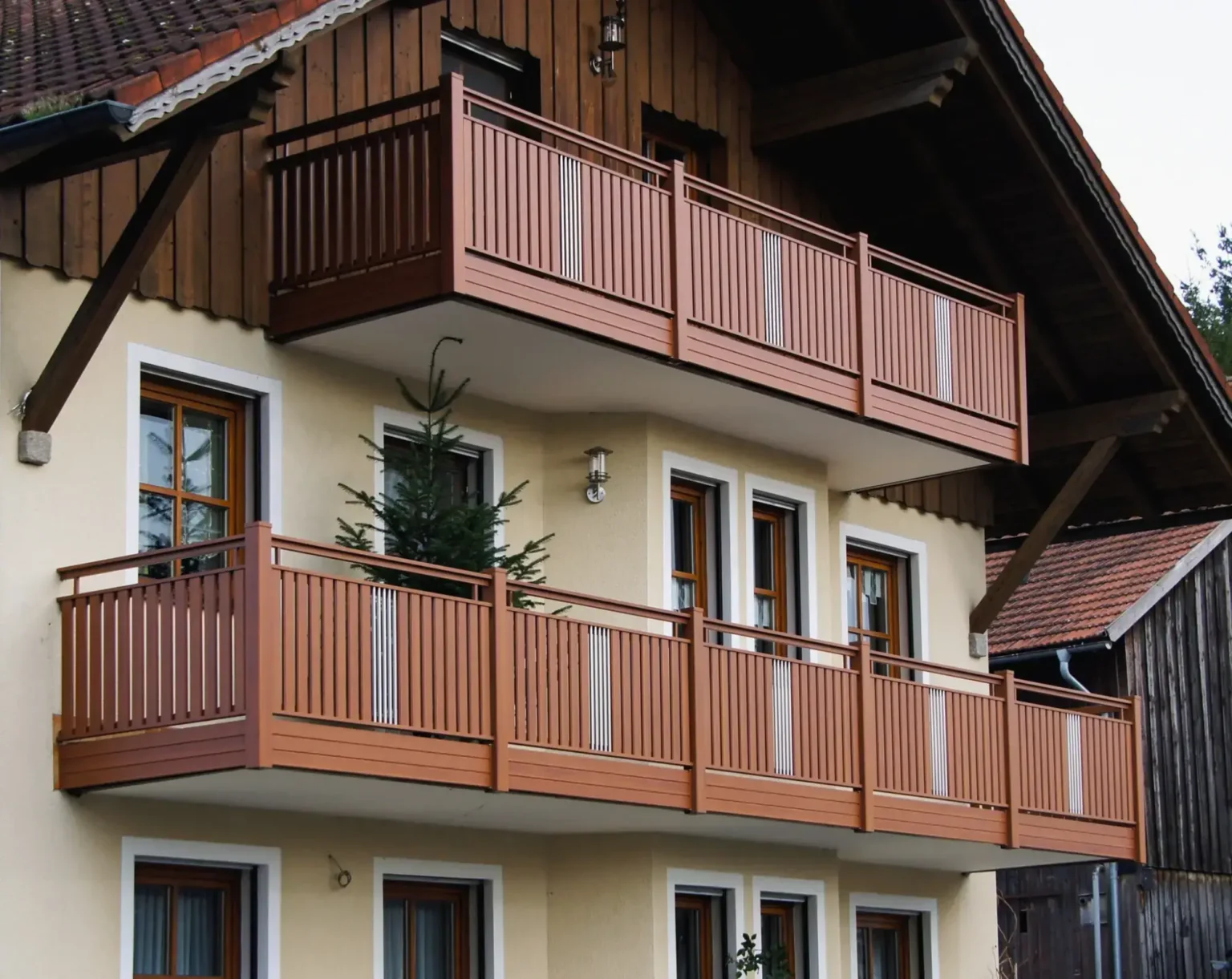 Aluminiumzaun, Brix Zaun, Metallzaun, Geländer, Balkon, Latten-Füllung,