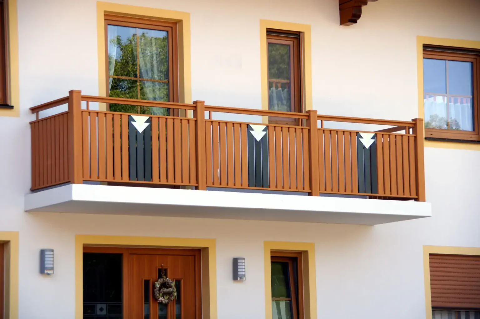 Aluminiumzaun, Brix Zaun, Metallzaun, Geländer, Balkon, Latten-Füllung, Ornament