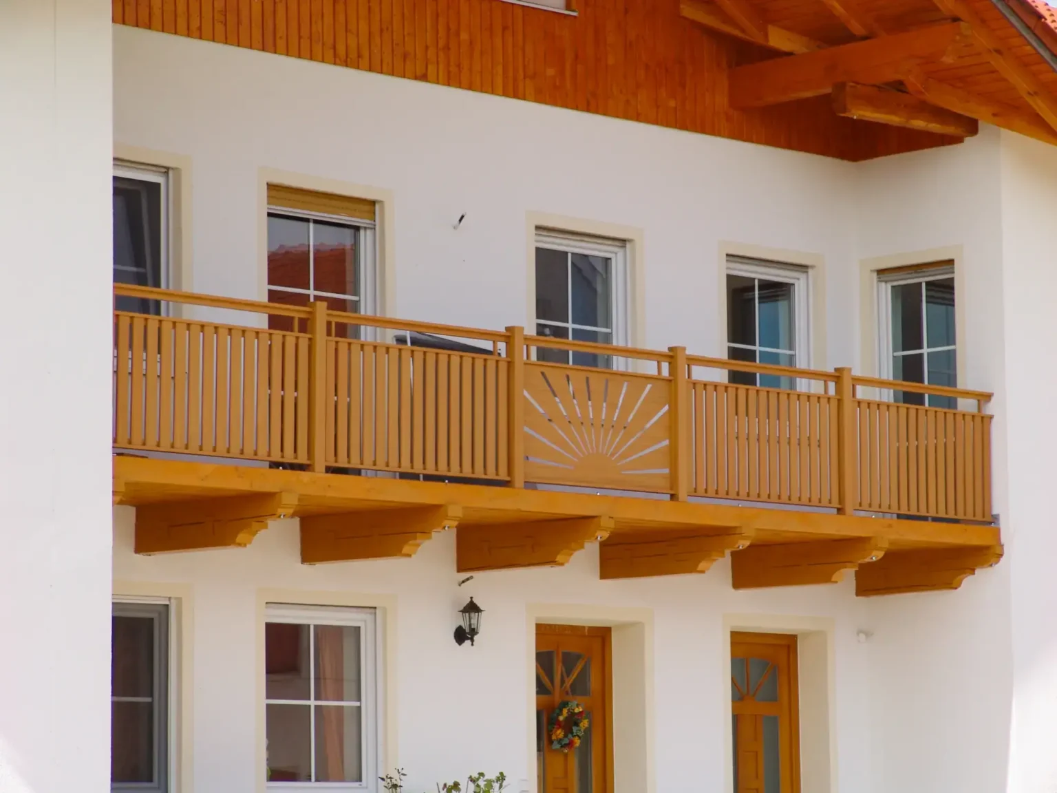 Aluminiumzaun, Brix Zaun, Metallzaun, Geländer, Balkon, Latten-Füllung,