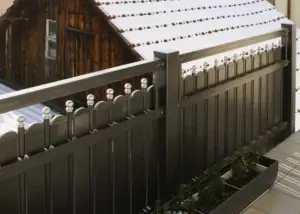 Aluminiumzaun, Brix Zaun, Metallzaun, Geländer, Balkon, Latte-Zwischenstab,