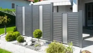 Aluminiumzaun, Aluminiumsichtschutz, Terrassensichtschutz, Blickschutz, Brix Zaun, Latten-Füllung