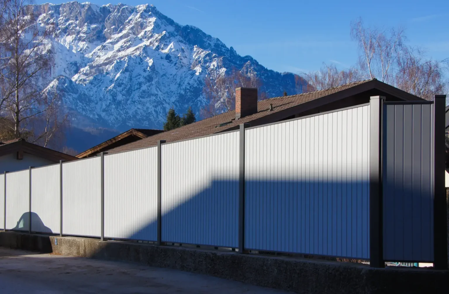 Aluminiumzaun, Aluminiumsichtschutz, Blickschutz, Brix Zaun, Latten-Füllung