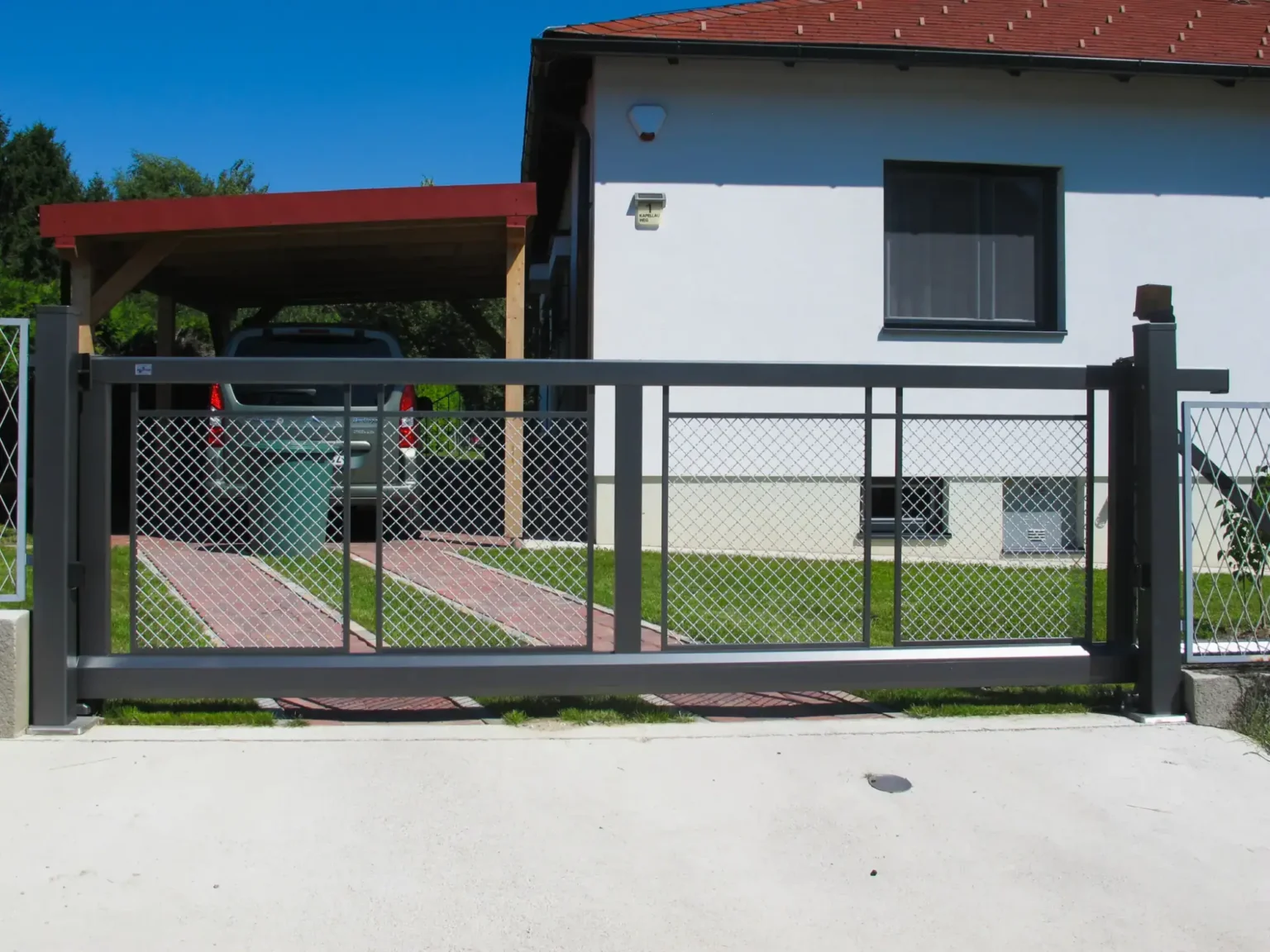 Aluminiumzaun, Brix Zaun, Metallzaun, Decor Kripp, Schiebetor