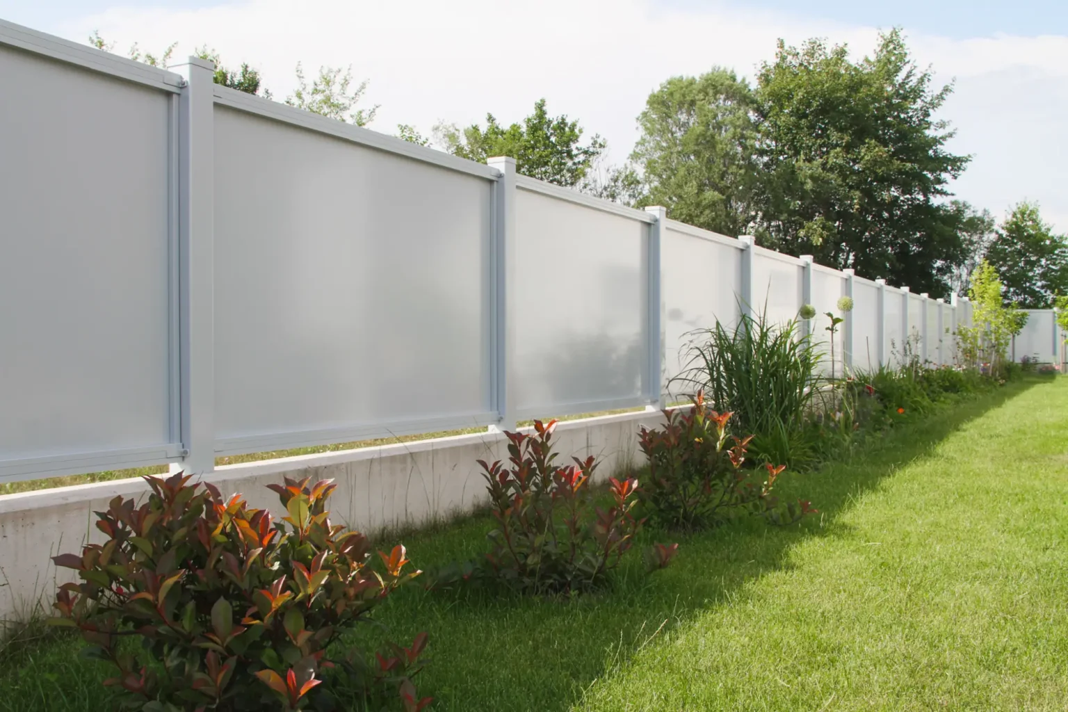 Aluminiumzaun, Brix Zaun, Metallzaun, Frontflat , Vollblech, Sichtschutz, Zaunfeld