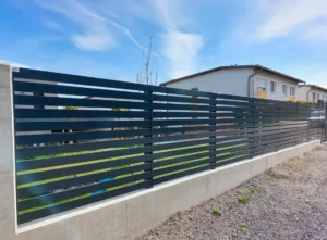 Aluminiumzaun, Brix Zaun, Metallzaun, Frontline, Horizontal, Zaunfeld