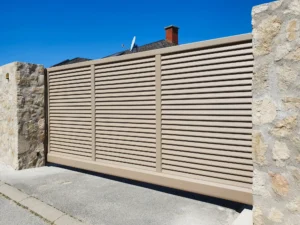 Aluminiumzaun, Brix Zaun, Metallzaun, Lamello , Blocco, Sichtschutz, Schiebetor