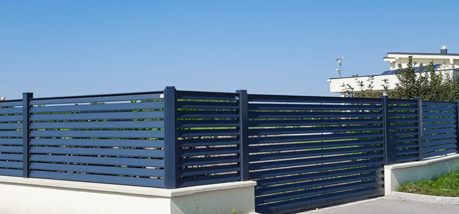 Aluminiumzaun, Brix Zaun, Metallzaun, Lamello , Decco, Sichtschutz,
