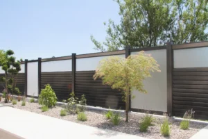 Aluminiumzaun, Brix Zaun, Metallzaun, Lamello , Blocco, Sichtschutz, Zierfeld