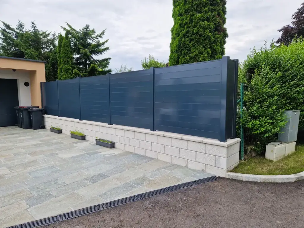 Aluminiumzaun, Brix Zaun, Metallzaun, Privee, Privee130 Sichtschtz, Zaunfeld