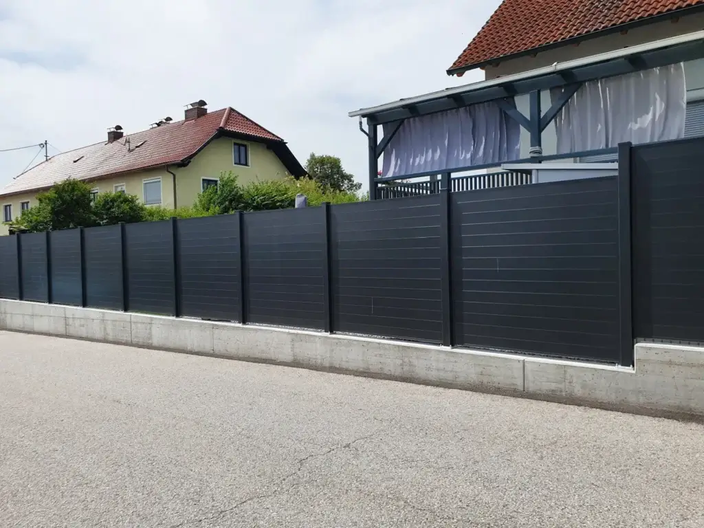 Aluminiumzaun, Brix Zaun, Metallzaun, Privee, Privee130 Sichtschtz, Zaunfeld