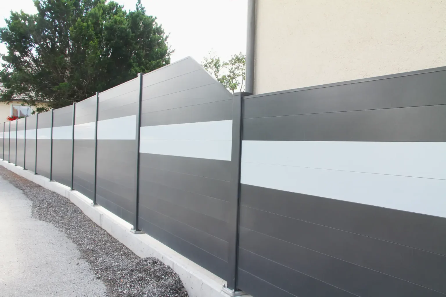 Aluminiumzaun, Brix Zaun, Metallzaun, Staketto 150, Sichtschutz, Zaunfeld