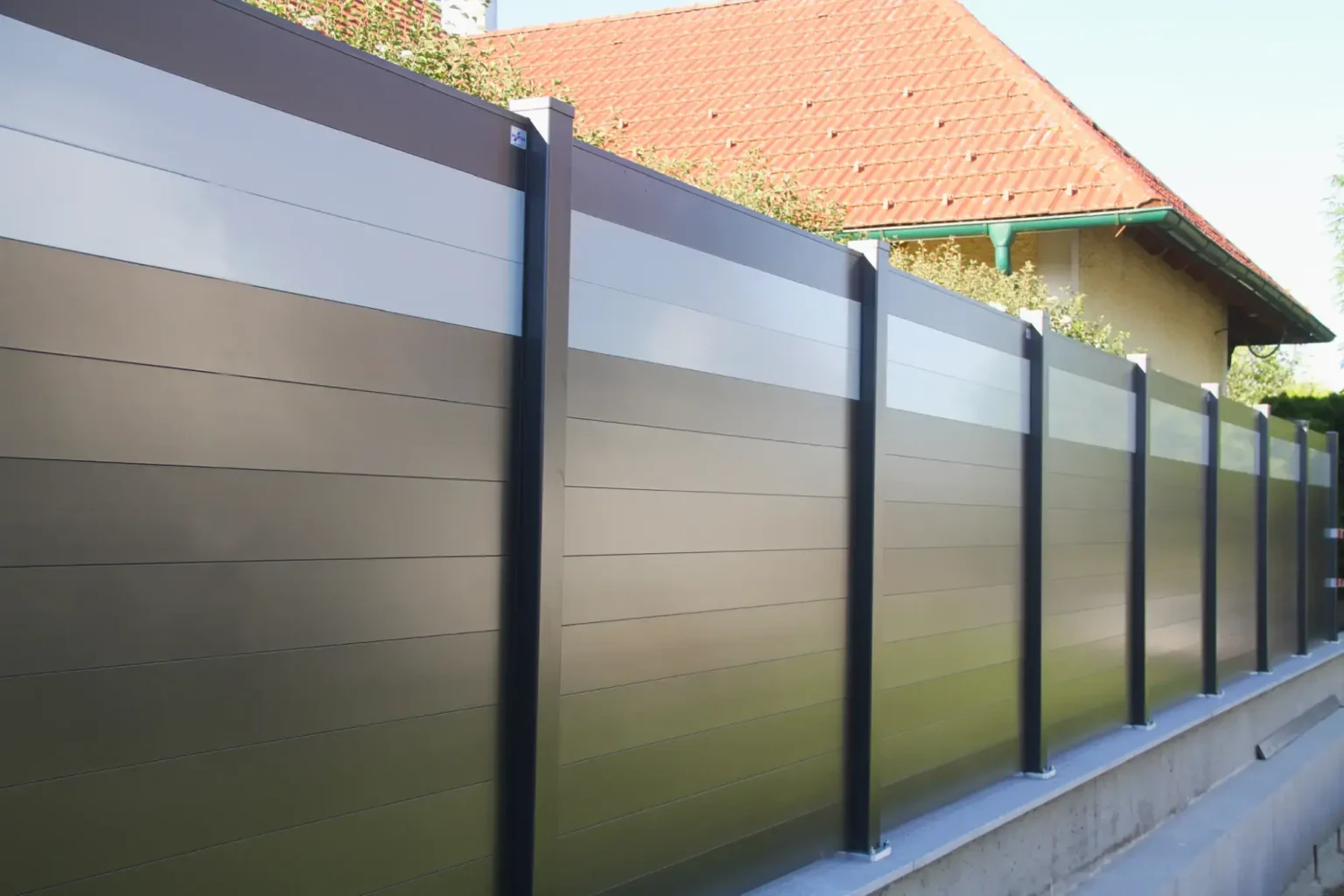 Aluminiumzaun, Brix Zaun, Metallzaun, Staketto 150, Sichtschutz, Zaunfeld,