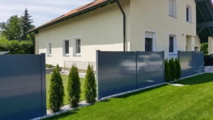 Aluminiumzaun, Brix Zaun, Metallzaun, Staketto 150, Sichtschutz, Zaunfeld