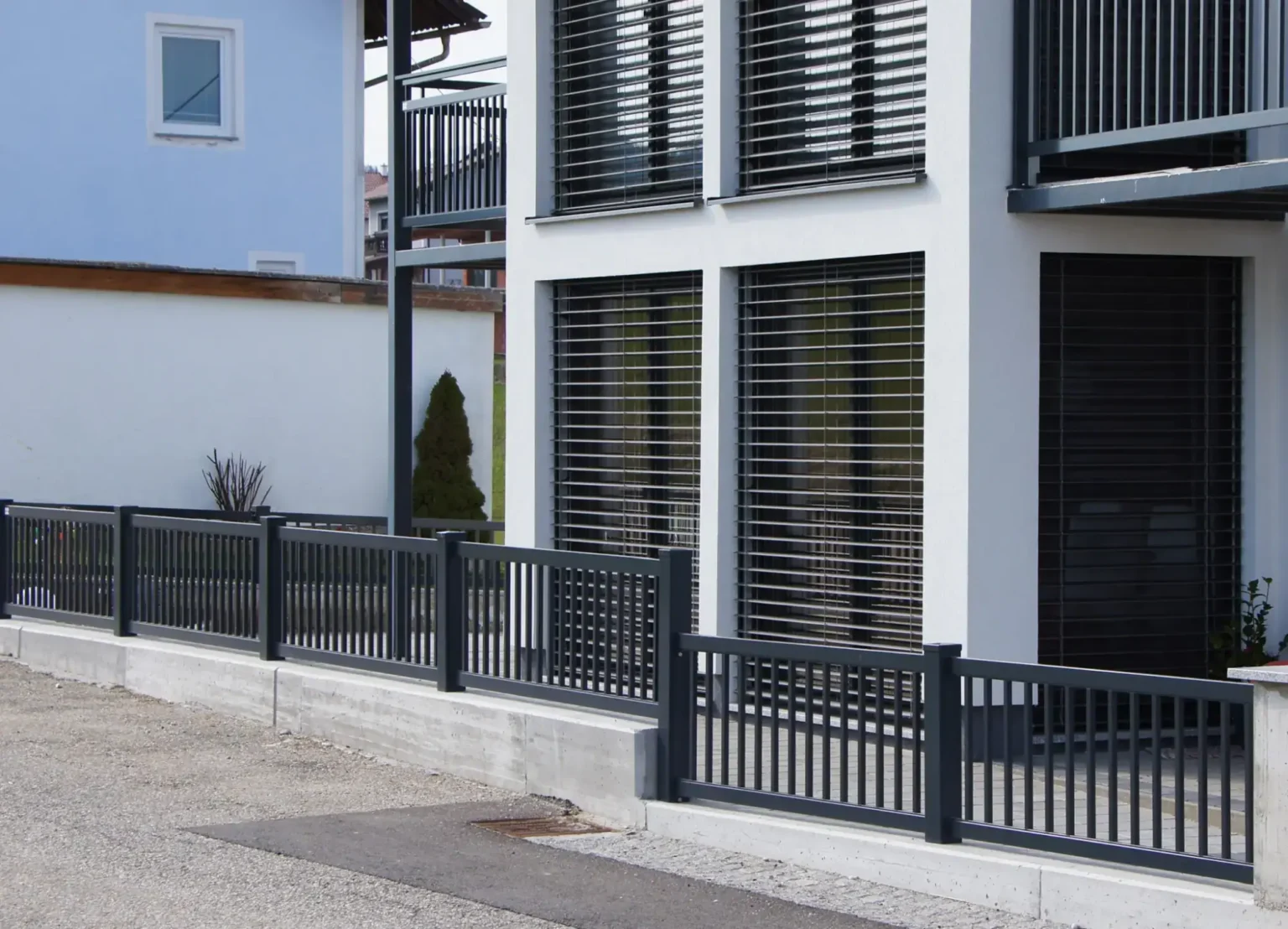 Aluminiumzaun, Brix Zaun, Metallzaun, Staketen, Zaunfeld, Balkongeländer