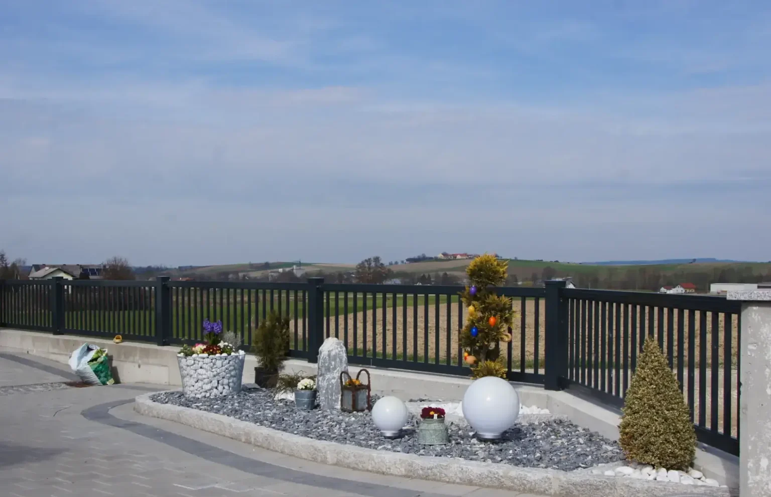 Aluminiumzaun, Brix Zaun, Metallzaun, Staketen, Zaunfeld