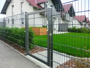 Aluminiumzaun, Brix Zaun, Drahtgitter, Zaunbau, Gehtüre, Gitter-Zaun, Doppelstab