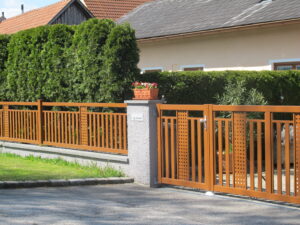 Aluminiumzaun, Brix Zaun, Metallzaun, Decor60, Zaunfeld, Gehtüre, Flügeltor