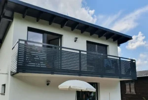 Aluminiumzaun, Brix Zaun, Metallzaun, Frontline, Geländer, Balkon,