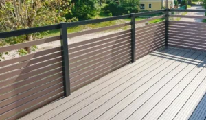 Aluminiumzaun, Brix Zaun, Metallzaun, Frontline, Geländer, Balkon,