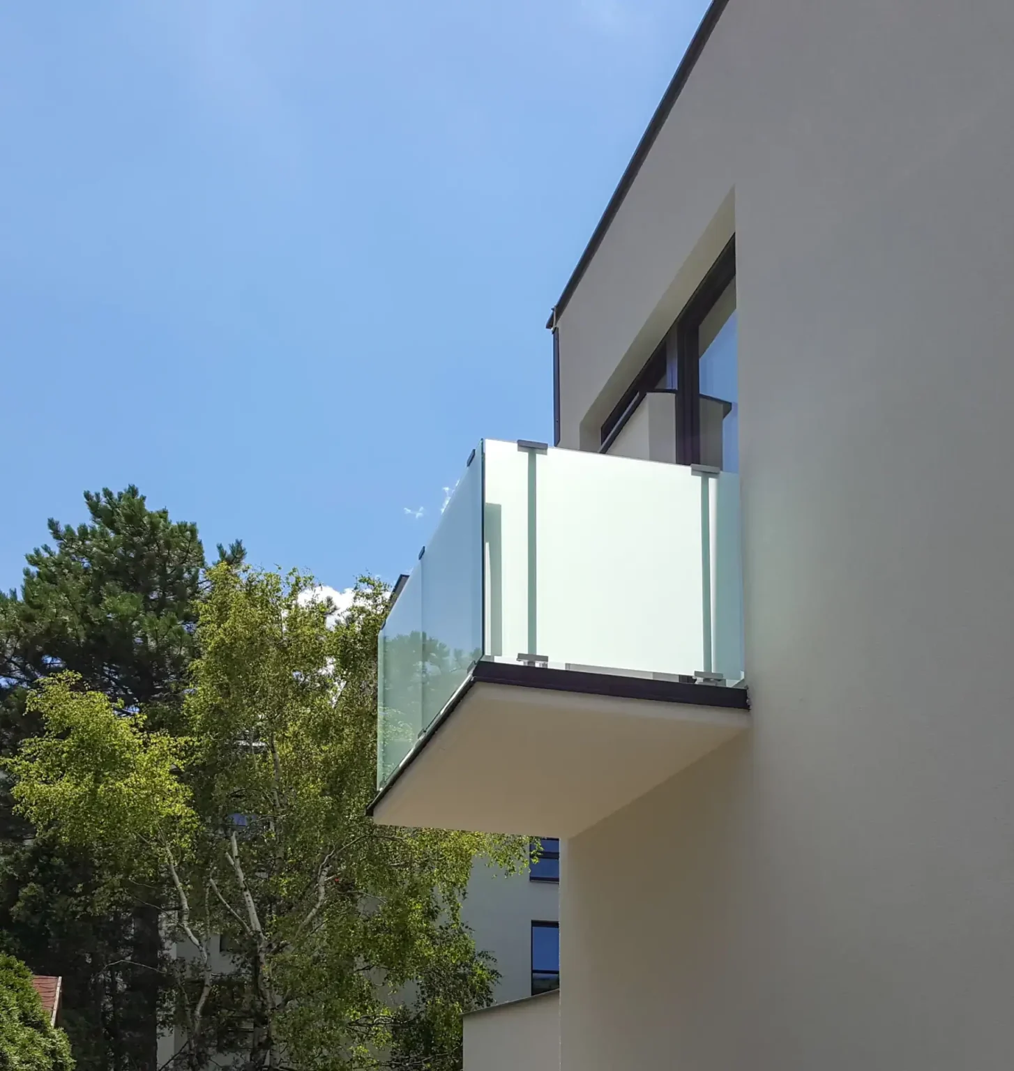 Aluminiumzaun, Brix Zaun, Metallzaun, Glas Balkon, Glas- System, Geländer, Balkon, Glas-Clips