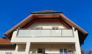 Aluminiumzaun, Brix Zaun, Metallzaun, Glas Balkon, Glas- System, Geländer, Balkon, Glas-Klemme