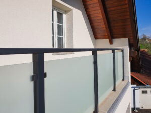 Aluminiumzaun, Brix Zaun, Metallzaun, Glas Balkon, Glas- System, Geländer, Balkon, Glas-Klemme