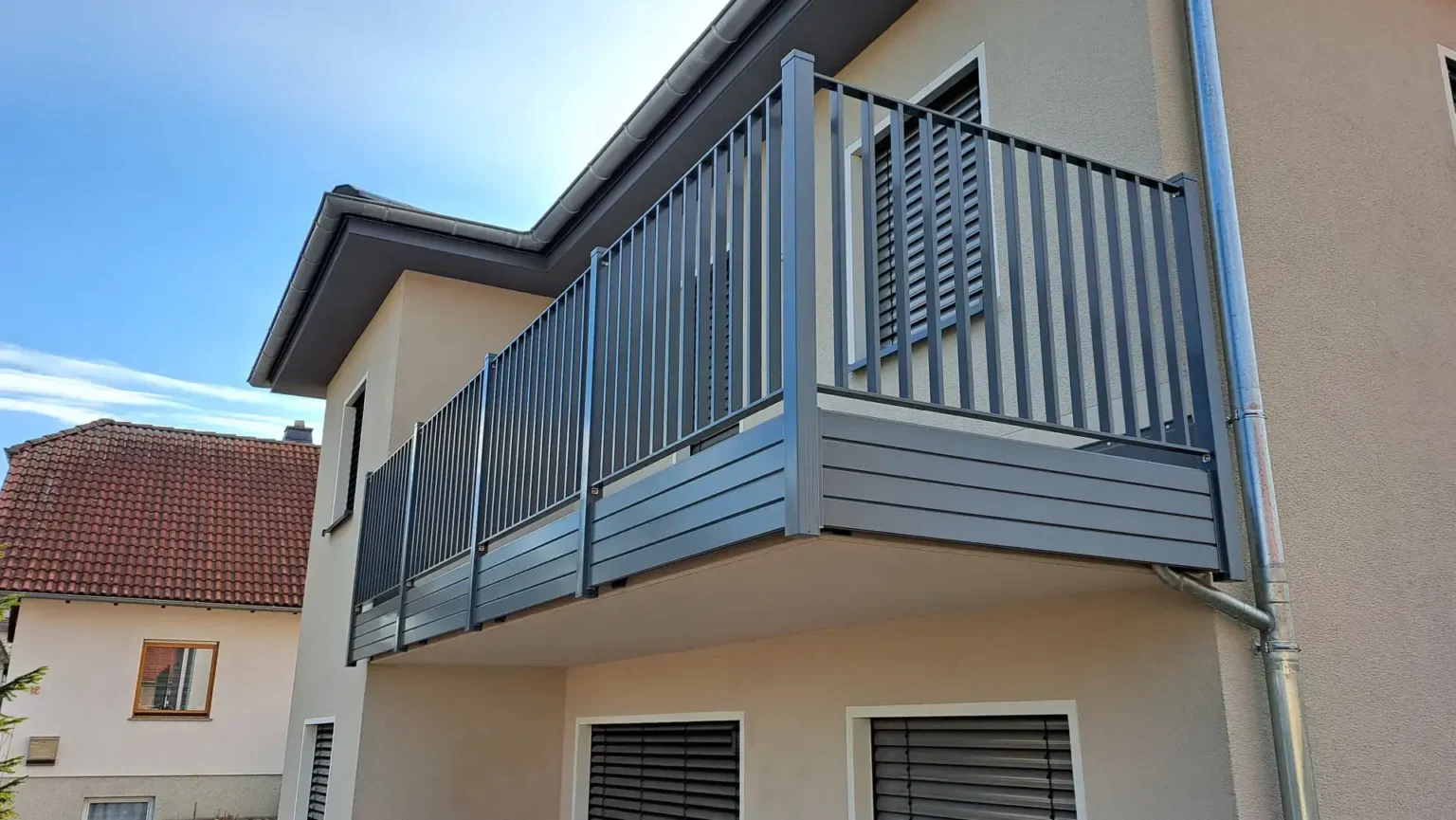 Aluminiumzaun, Brix Zaun, Metallzaun, Geländer, Balkon, Inquer, Balkonblende