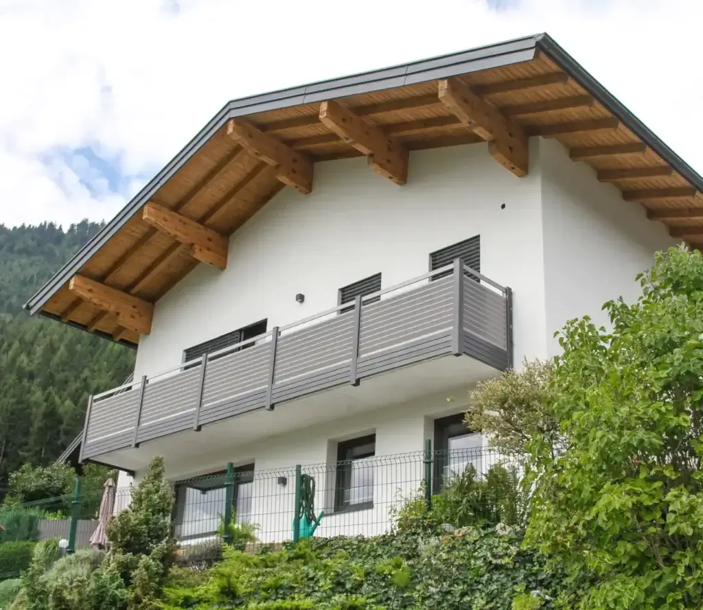 Aluminiumzaun, Brix Zaun, Metallzaun, Geländer, Balkon, Lamello