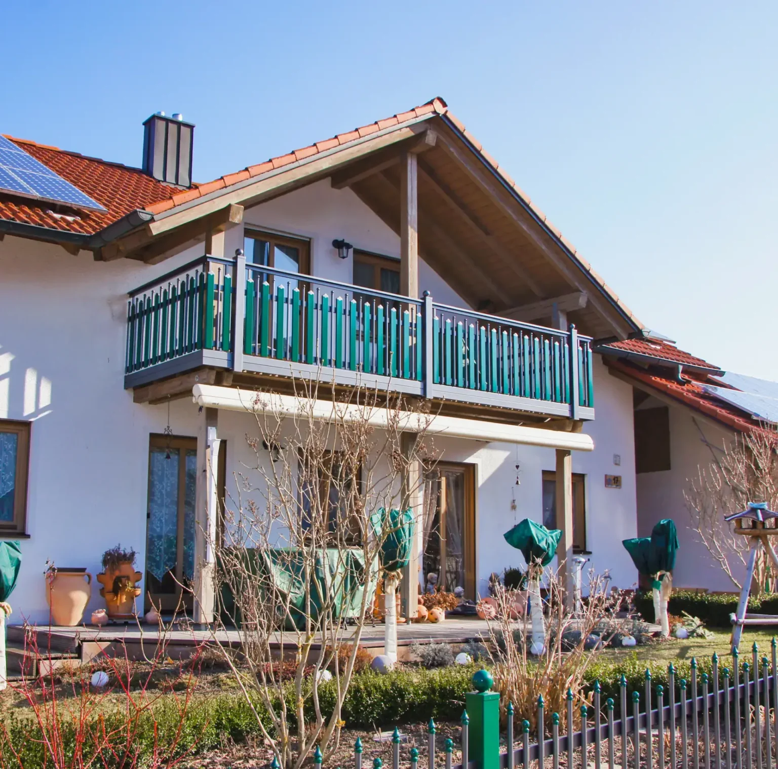 Aluminiumzaun, Brix Zaun, Metallzaun, Geländer, Balkon, Latte-Zwischenstab,