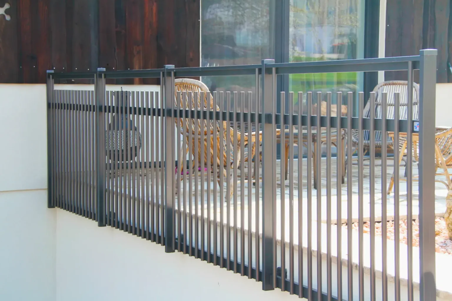 Aluminiumzaun, Brix Zaun, Metallzaun, Geländer, Balkon, Palisade,