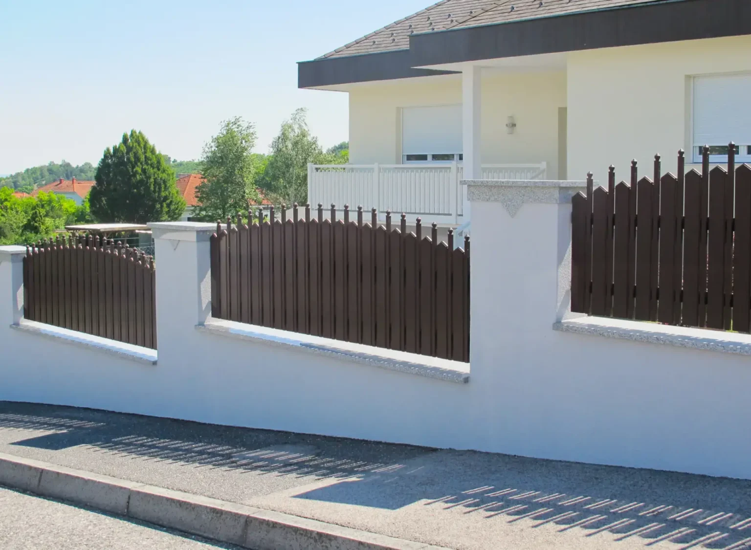 Aluminiumzaun, Brix Zaun, Metallzaun, Latte-Zwischenstab, Zaunfeld, Terrassen-Geländer