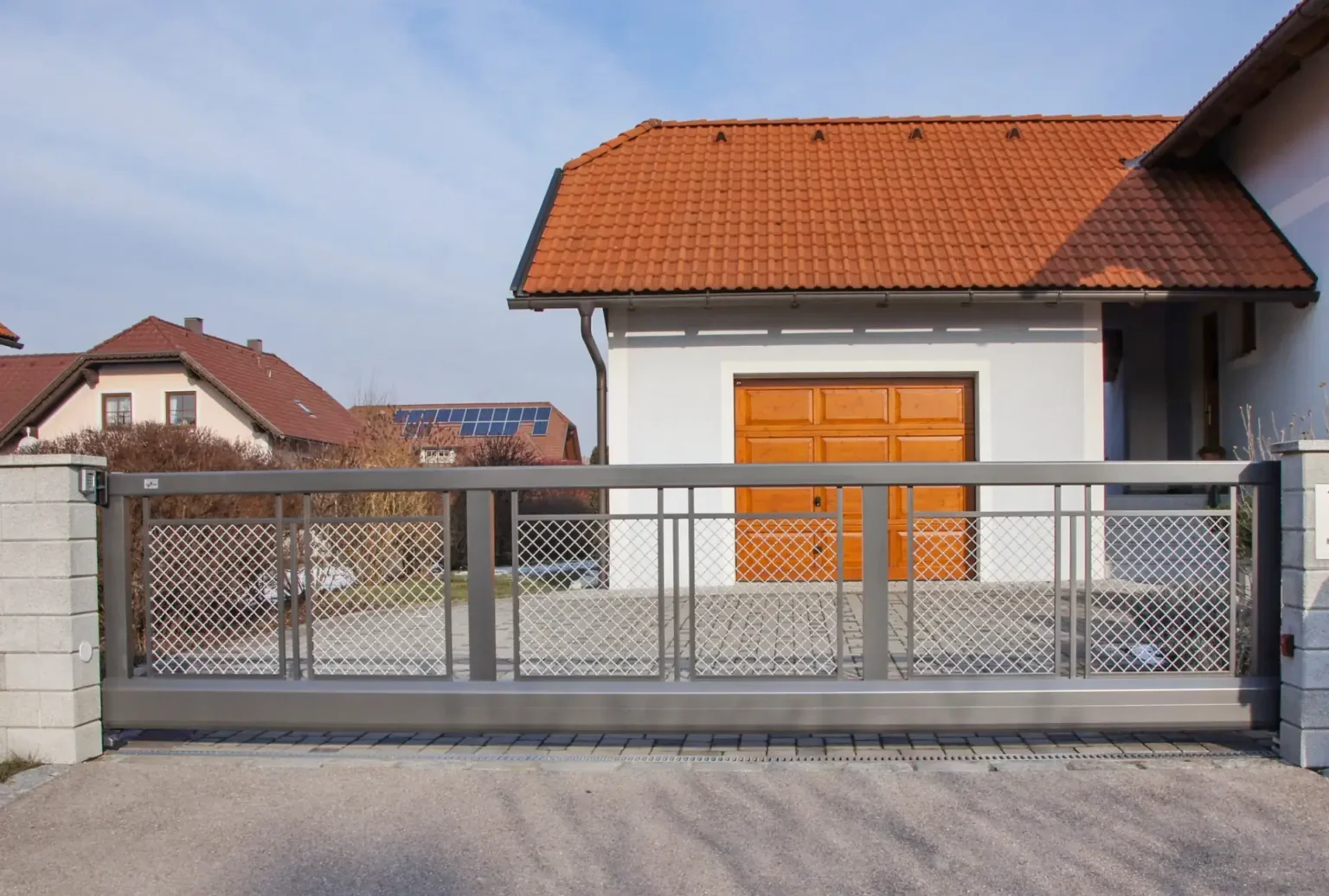 Aluminiumzaun, Brix Zaun, Metallzaun, Decor-Kripp, Schiebetor