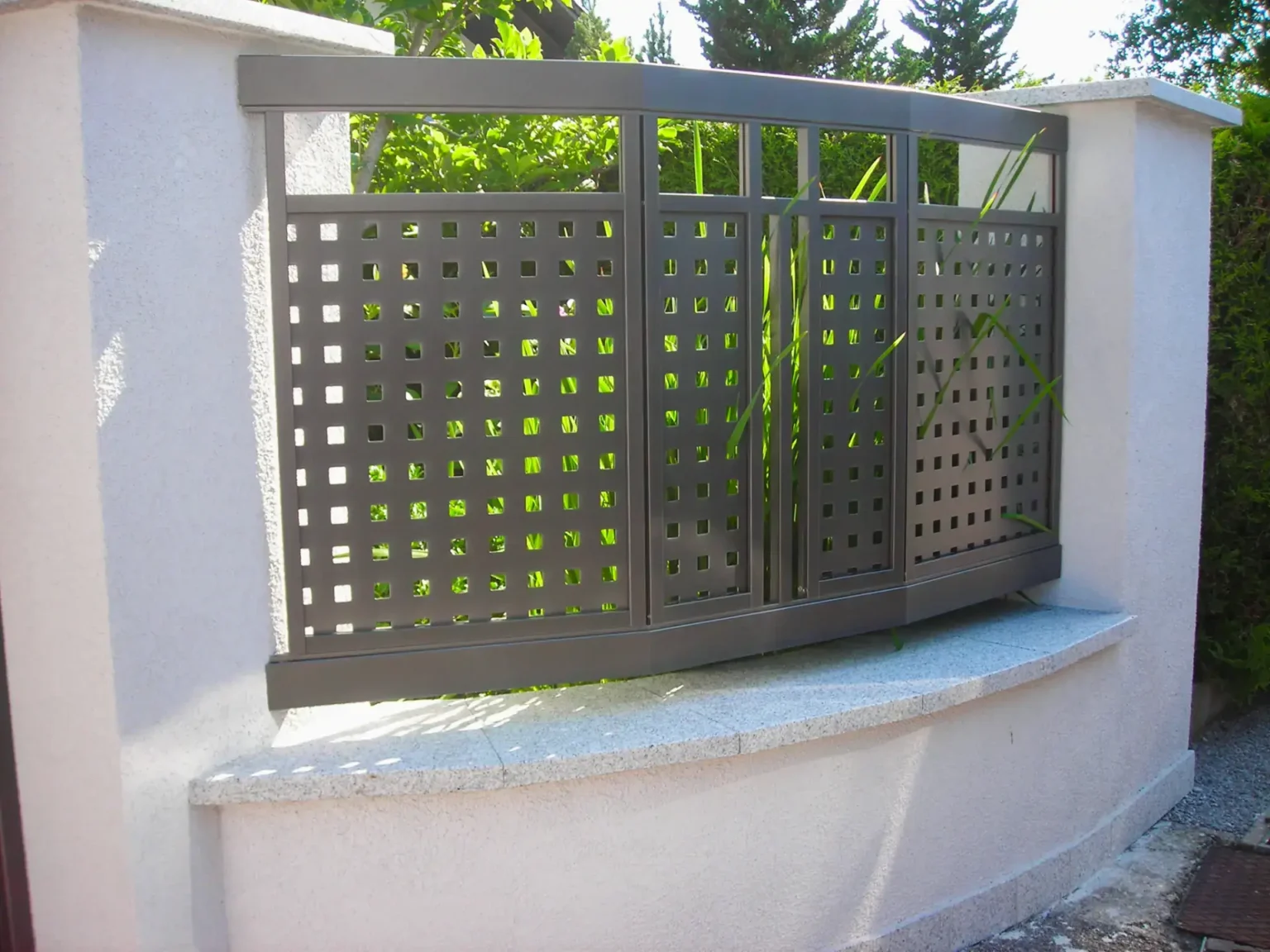 Aluminiumzaun, Brix Zaun, Metallzaun, Decor-Perforee, Zaunfeld