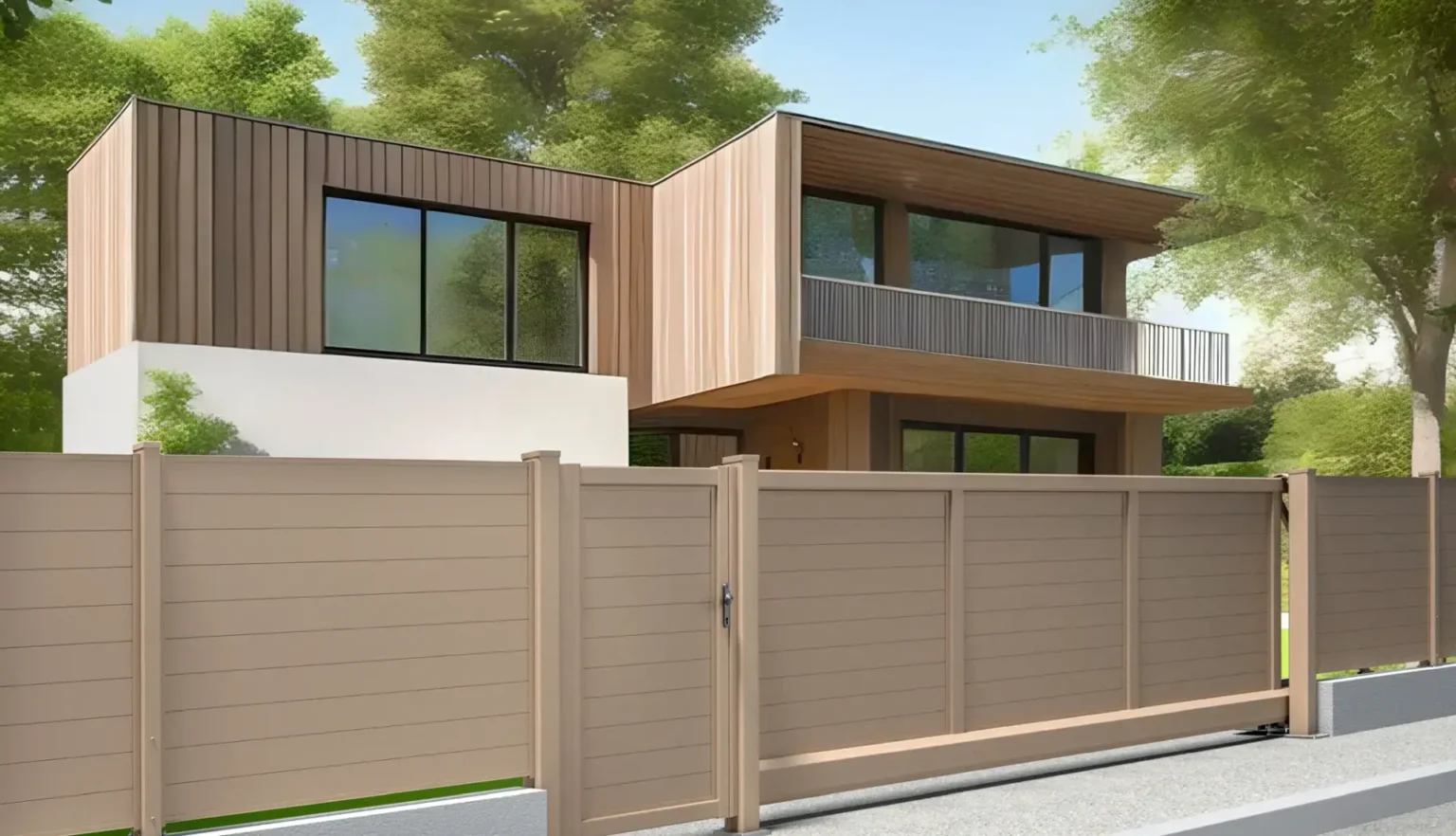 Aluminiumzaun, Aluminiumtor, Brix Zaun, Metallzaun,, Privée, Zaunfeld, Gehtür, Schiebetor