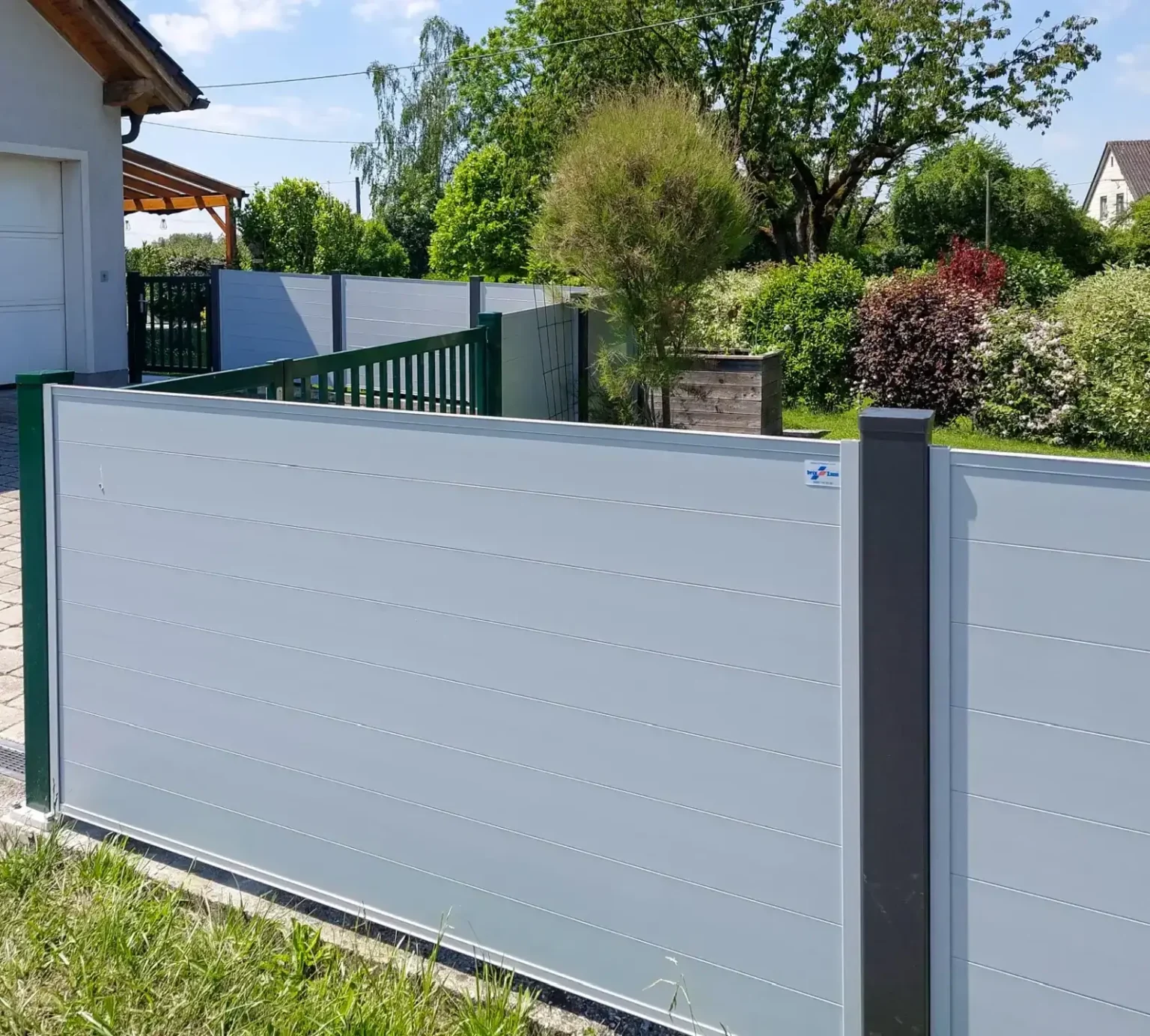 Aluminiumzaun, Aluminiumtor, Brix Zaun, Metallzaun,, Privée, Zaunfeld, Gehtür, Schiebetor