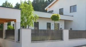 Aluminiumzaun, Brix Zaun, Metallzaun, Verti.Sign, Zaunfeld