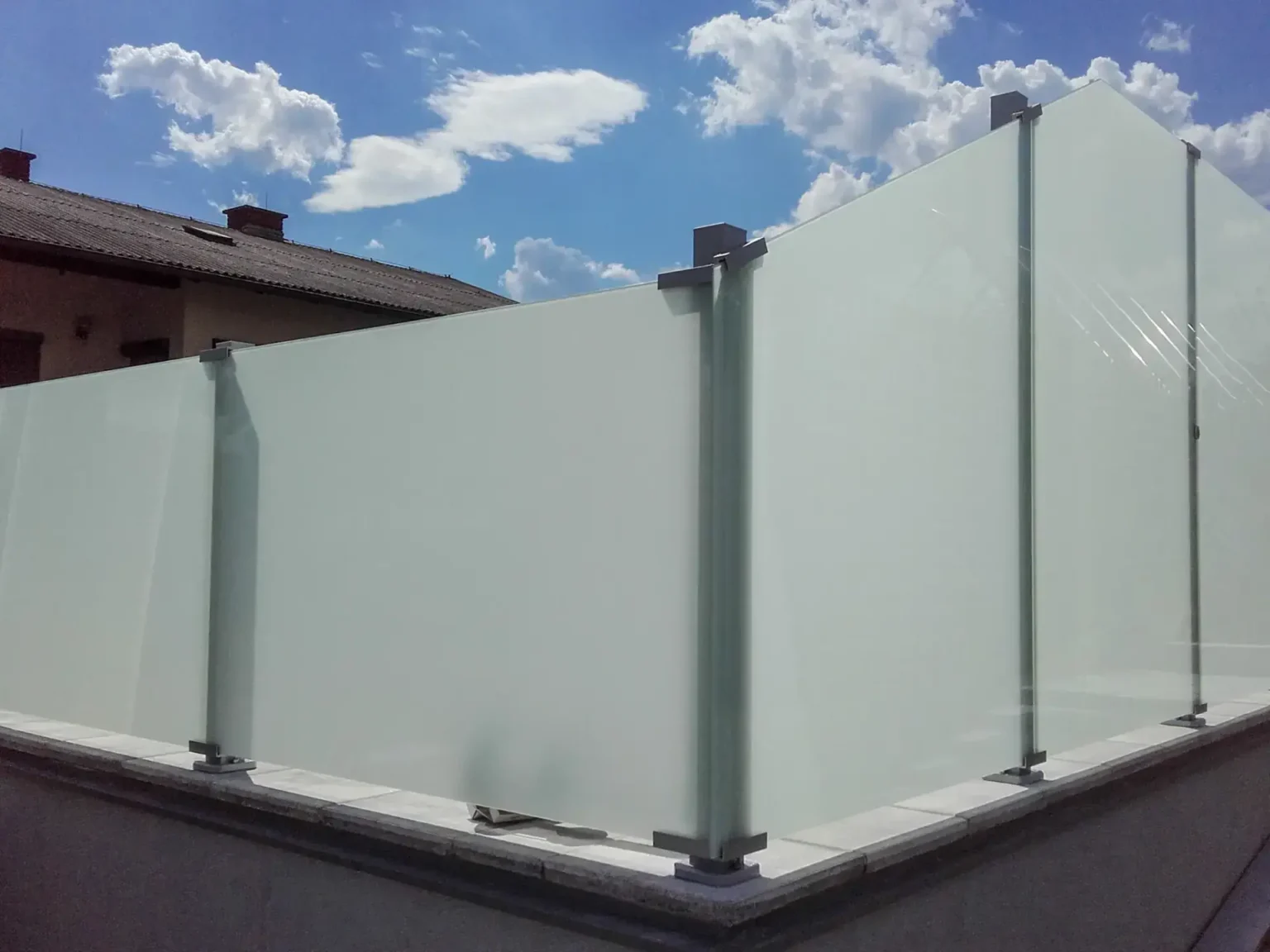 Aluminiumzaun, Brix Zaun, Sichtschutzzaun, Glas,