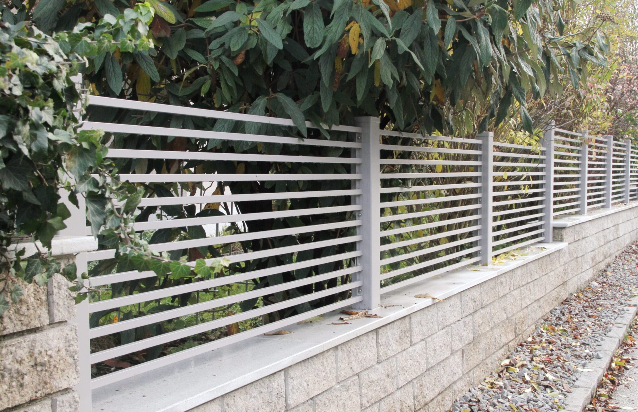 Aluminiumzaun, Metallzaun, Gartenzaun, Horizontal, Brix Zaun, Frontline