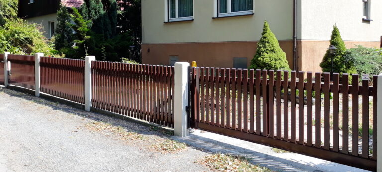 Brix Zaun, Alu Zaun, Metall Zaun, Alu Tor, Paliquad 60, Stabzaun, Toranlage, Tür, Schiebetor