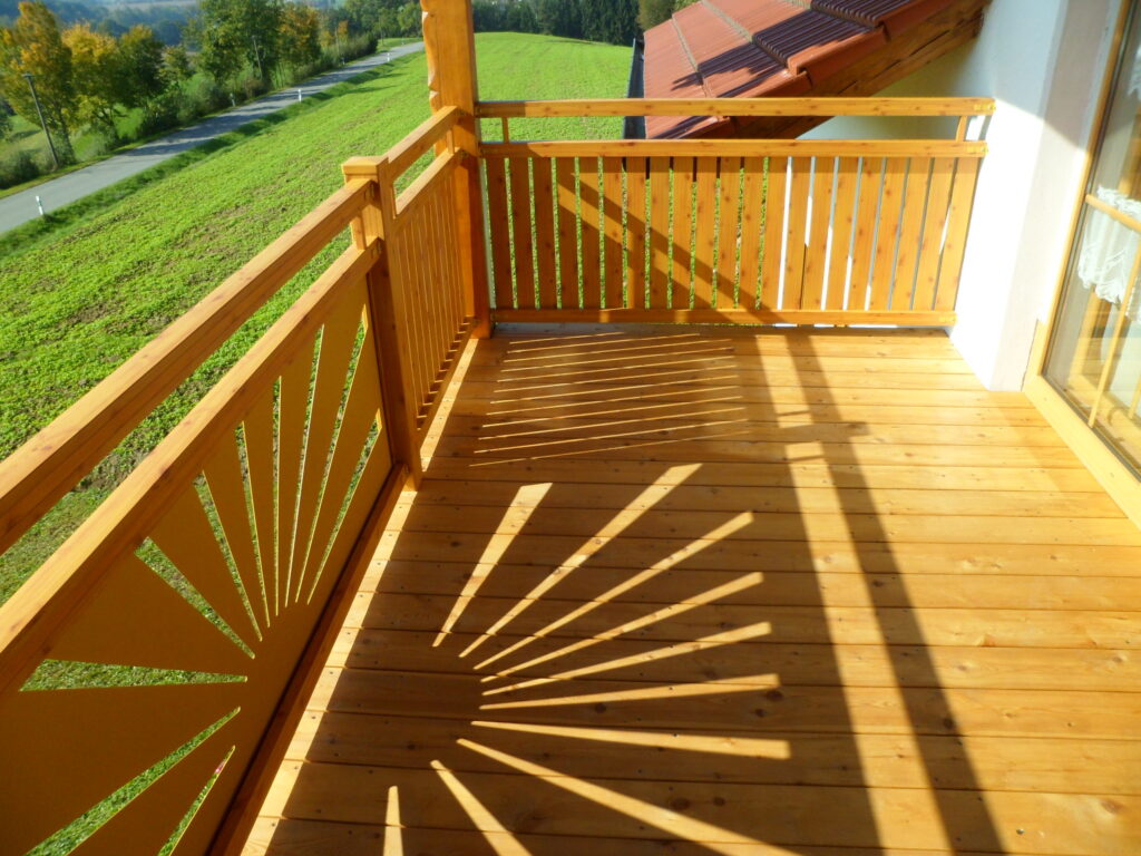 Brix Zaun, Alu Balkon, Alu Geländer, Terrasse, Holzoptik, Maserung